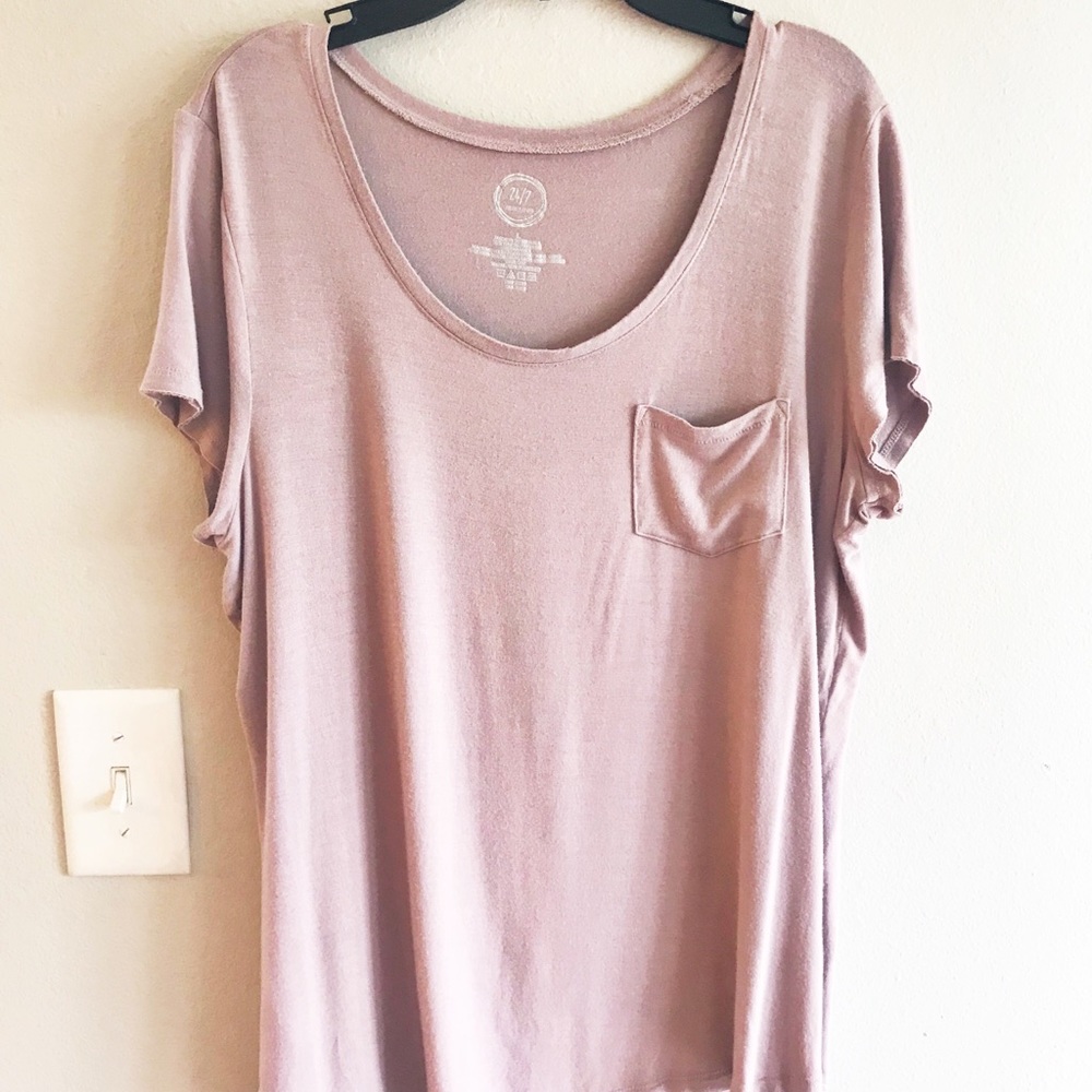 Maurices mauve top short sleeve L